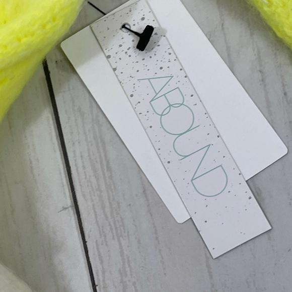 Abound Highlighter yellow and White Striped Sweater - Picture 5 of 5